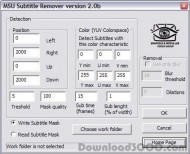 MSU Subtitle Remover VirtualDub  plugin screenshot